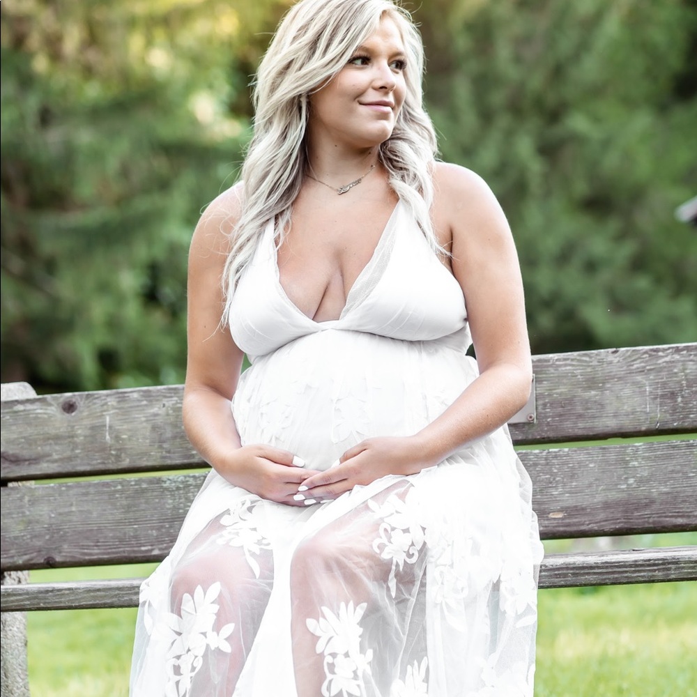 White lace dress